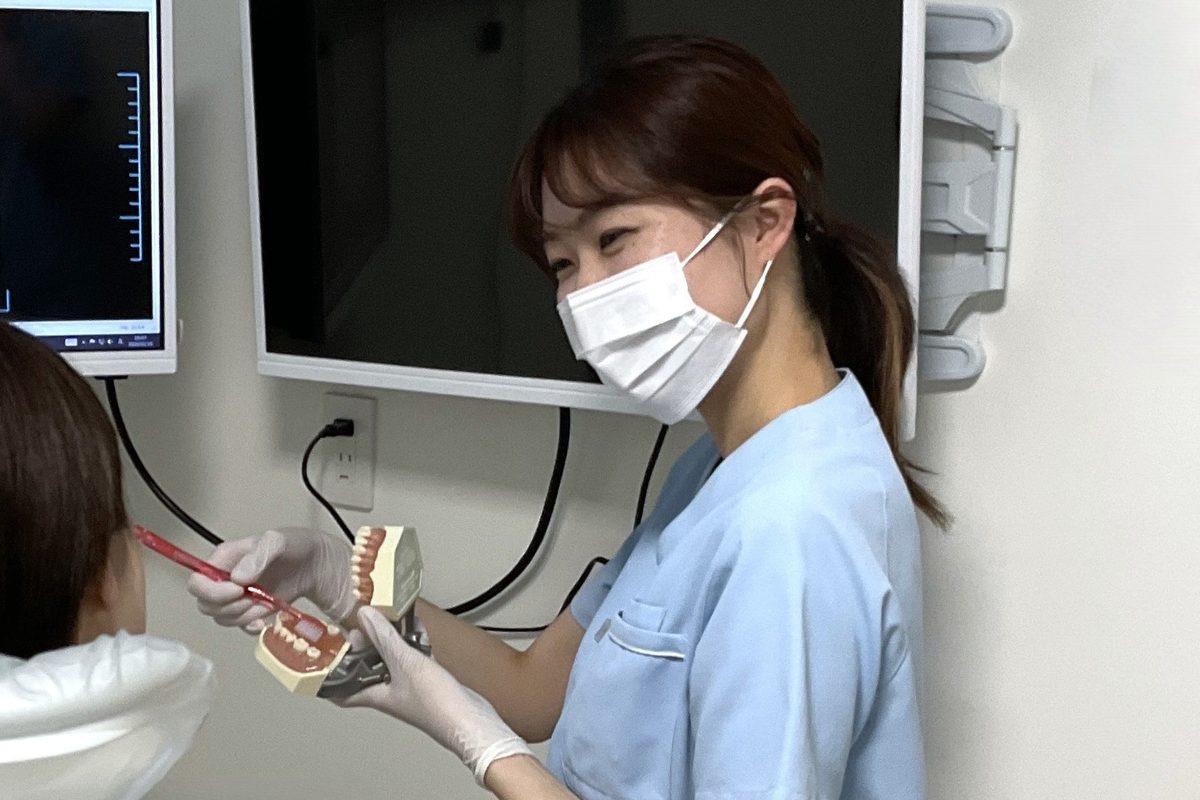 Sky Dental Clinic(亀岡市)の歯科衛生士による歯磨き指導